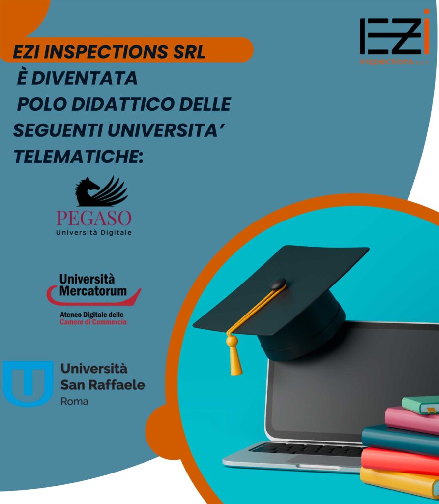 Formazione e Futuro: EZI INSPECTIONS SRL diventa Polo Didattico per Pegaso, Mercatorum e San Raffaele